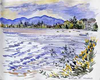 Mirror Lake, the Adirondacks